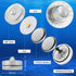 HL Submersible LED Light,Purple Small LED Light,100 Hours Waterproof Flameless Led Lights Battery Powered for Wedding Home Vase Festival Party Dec...