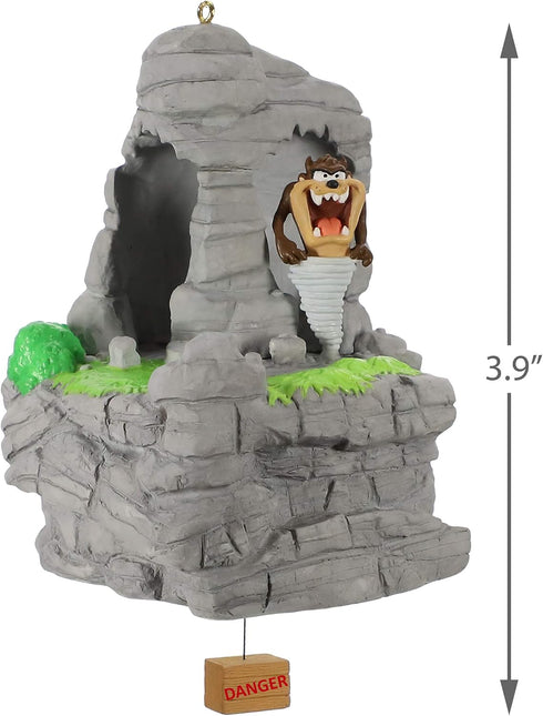 Hallmark Keepsake Christmas Ornament 2019 Year Dated Looney Tunes Tasmanian Motion, Tornado Taz...