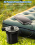Dr.meter Air Pump for Inflatables, Rechargeable 4000mAh Battery Air Mattress Pump - Portable Quick-Fill Inflator Deflator for Outdoor Camping Infl...