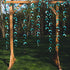 PinkBlume 52 Ft Dark Green Leaf Garland, Emerald Turquoise Paper Hanging Leaves Streamer, Teal Aqua Green Banner for Wedding, Bridal Shower, Engag...