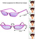 Zhanmai Retro Small Cat Eye Sunglasses Vintage Square Shade Women Cute Skinny Cat Eye Eyewear (7 Pairs)...