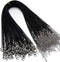 60Pcs Waxed Necklace Cord Bulk for Jewelry Making,Necklace Rope String with Clasp for DIY Bracelet Pendant,Black(18 Inches and Thickness 1.5mm), P...