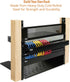 3U Vertical Server Rack Rail Pair Kit DIY Rack Rails Kit, 12-24 Screws x48 Included to Mount Equipment 2U-20U...