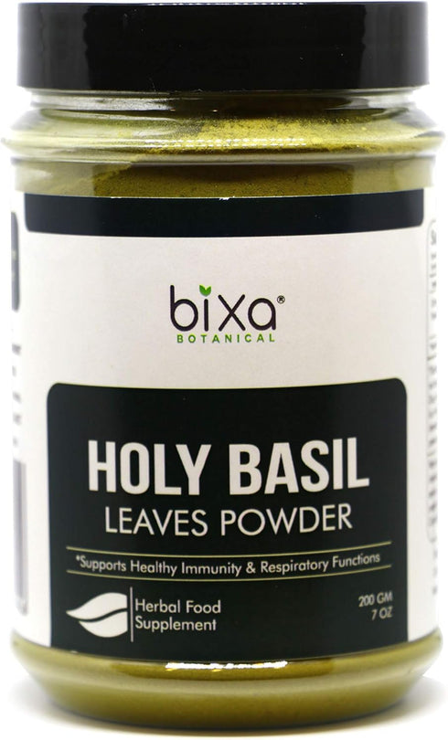 bixa BOTANICAL Tulsi Leaves Powder (Holy Basil Leaf/Ocimum Sanctum) 7 Oz / 200g,Pack of 1 | Support Immunity|Taken as Tea...