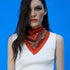 Womens Neck Scarf 23"x23" Small Square Organic Cotton | Headband Scarf Bandana Wrap Head Scarf Breathable Lightweight...