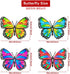 Metal Butterfly Wall Art Decor - 9.8 inches Outdoor Wall Art Decorations for Fence Garden Backyard Bedroom Patio Living Room,Gift for Mom Dad Frie...