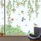 decalmile Spring Summer Hanging Green Vine Double Sided Window Clings Birds Tree Leaves Window Decals Anti-Collision Glass Window Doors Window Sti...