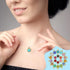 80 Pieces Crystal Birthstone Charms with 200 Jump Ring Handmade DIY Beads Pendant Mixed Color Birthstones for Jewelry Making Round Charms for Brac...