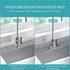 24 inch Silicone Draining Mat for Kitchen Sink,90° Foldable Design,Longer Silicone Faucet Handle Drip Catcher Tray for Kitchen Countertop,Bathroom...