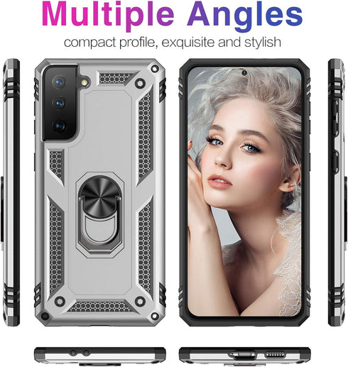 Case for Samsung Galaxy S21 5G Case Heavy Duty with Built in Screen Protector Hard Armor Military Anti-Fall Bumper Cover for Samsung S21 5G 6.2 20...