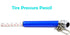 14Pcs Pencil Tire Pressure Gauge Valve Core Tool Kit?Including Tire Gauge Pencil, 4-1 Way Valve Tool, Schrader Valve Cores, Aluminum Valve Caps an...