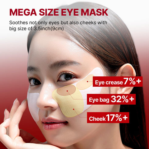 Mega Under Eye Masks (4 Pairs), Wrinkle-Fit Tangle Eye Patch, Korean Eye Mask for Puffiness, Dark Circles, Under Eye Bags, Anti-Wrinkle, Korean Sk...