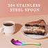 8Pcs Thickened Heavy-Weight Soup Spoons, 18/8 Stainless Steel Asian Soup Spoon Table Spoons Silverware for Soup, Ramen, Pho, Cereal, Ice Cream (Ra...