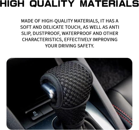 Car Gear Shift Knob Cover, Automotive Automatic/Manual Stick Gear Shifter Knobs Cover, Shifting Handle Protector, Vehicle Interior Decoration Acce...