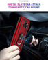 Androgate for Samsung Galaxy S7 Case with HD Screen Protectors, Military-Grade Metal Ring Holder Kickstand 15ft Drop Tested Shockproof Cover Case ...