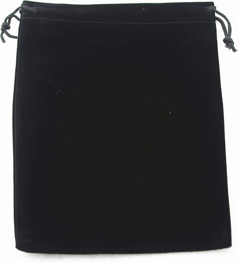 AEAOA Gift Bags, Pack of 5 pieces 16" X 12" Velvet Drawstring Jewelry Pouches, for Candy, Toys, Jewelry, Treats, Birthday Party Favors (Black)...