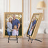 Plate Stand 3 Pack Display Stand Metal Book Holder Stand Black Picture Holder Stand Small Plate Stand Metal Frame Plate Display Stand for Picture ...