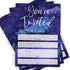 Printed Party Kids Birthday, Outer Space Galaxy, 25 Invitations and Envelopes...