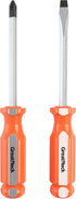 GreatNeck 73770 2 Piece Screwdriver Set, For Mechanic Tool Set, Phillips Screwdriver #2, Slotted Screwdriver Set, Philips Screwdrivers, For Tools ...