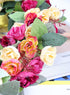 Florist Flower Wreath Rose Garland for Home Wall Wedding Decoration (Champagne-Heart-Shaped)...