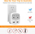 TESSAN New Zealand Australia Plug Adapter, Type I Travel Adaptor with 2 USB Ports 2 American Outlets, US to Australian AU Fiji Argentina China Cha...