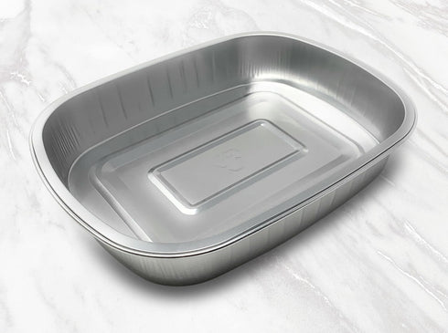 ReHeatables Aluminum Food and Storage Containers Reusable and Disposable Tray with Lids Freezer Oven Safe Meal Prep Baking Roasting Storing Reheat...
