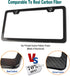 Aootf Carbon Fiber License Plate Frame- Black Aluminum Slim Car Tag Cover Printed Carbon Patterns, Heavy Duty Holders for Front & Rear, Mount Hard...