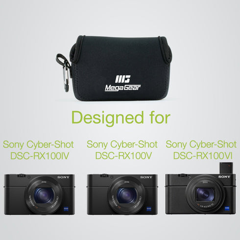 MegaGear MG085 Sony Cyber-shot DSC-RX100 VII, Cyber-shot DSC-RX100 VI, DSC-RX100 V, DSC-RX100 IV, DSC-RX100 III, DSC-RX100 II Ultra Light Neoprene...