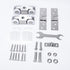 2pcs 4-Wheel Stainless Stee Hanging Wheel Suitable fo Sliding Doors in Halls and Kitchen cabinets wadrobe Sliding Door...