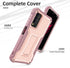 ExoGuard for T-Mobile REVVL V Plus 5G Case, Rubber Shockproof Full-Body Cover Case Built-in Screen Protector and Kickstand Compatible with T-Mobil...