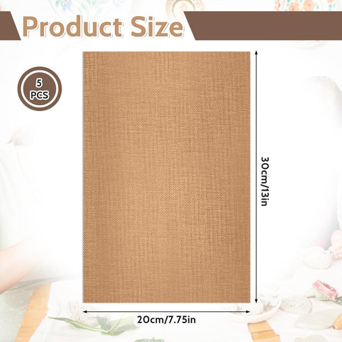 Clay Mat for Sculpting 5 Pack Non Skid Mat Nonstick Heat-Resistant Polymer Clay Craft Mat for DIY Crafts Projects, Clay Pottery, Bake Clay Tool Ov...