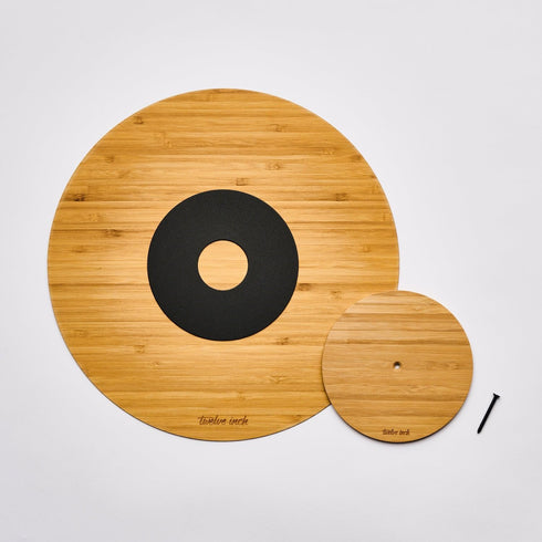 Bamboo Vinyl Record Wall Mount Display | Floating Album Storage LP Holder with No Frames or Visible Support | Turn Your Living Space Into an Art G...