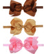 Baby Girls Infant Headbands With Kids Hair Bows(16) (Color D)...