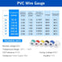 18 Gauge Electrical Wire Cable-HuLuWa 18 AWG Hook up Wire Kit 6 Colors(13.12Feet Each) Stranded Tinned Copper Wire for DIY,Lamps,Household Applian...