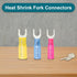180PCS Fork Connectors Heat Shrink, Fork Connector Tinned Copper, Fork Terminals Waterproof #10, 12-10 16-14 22-16 Gauge....