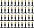 3-Way Atomizing Nozzle with Drip Irrigation Connector Irrigation Nozzle for 1/4-inch Drip Tubing Brass Misting Nozzles Tees for Gardens, Irrigatio...