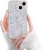 Fycyko Phone Case for iPhone 13,Cute 3D Bear Glitter Bling Pearl Love Heart Clear Design for iPhone 13 Case Women Girl Shockproof Camera Protect-6...