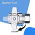 VINTEX Toilet Connector Plumbing kit?Complete Toilet Set Valve with 12" Long Stainless Steel Toilet Connector Hose?1/2 inch NOM Inlet x 3/8 inch O...