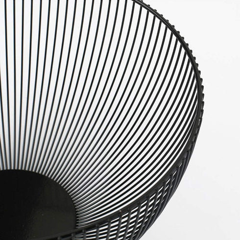 Wire Fruit Basket Fruit Bowl Kitchen Fruit Basket Stand Fruit Bowls for the Counters Metal Fruit Bowl (Black, Round)...
