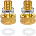 Garden Hose Adapter 5/8" Drip Irrigation Tubing to Faucet/ - Reusable Connector Fittings for Most Rain Bird, Orbit, Dig, Toro 5/8 Hose Barb x 3/4"...