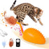 BABORUI Upgraded Cat Interactive Toy, Remote Control Mouse Toy, Automatic Cat Mouse Toys with Feathers, Moving Smart Cat Toy Car for Indoor Cats, ...