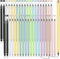 Marsui 40 Pcs Everlasting Pencil Forever Inkless Pencil Eternal with Eraser Aesthetic Reusable Pencil for Writing Drawing Home Office School Stude...