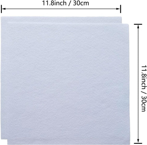 Jtnohx Soft White Felt, Flexible Felt Fabric for Toy Handwork, 1.4mm Thick 12"x12" Felt Sheets for DIY Craft and Sewing Projects...