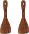Honbay 2PCS Wooden Rice Spoon Rice Paddle Rice Cooker Spatula Kitchen Cooking Spoons for Kitchen (oblique head)...