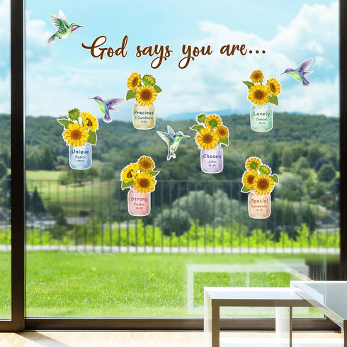28 Pcs Sunflower Cutouts Spring Bulletin Board Decoration Classroom Wall Decor Spring Wall Art You are My Sunshine Set Bee Party Hummingbird Inspi...