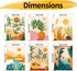 JYLMOOD 6 Pack Paint by Number for Adult Kits, DIY Flower Acrylic Oil Painting Kits for Adults Kids Beginners for Home Wall Decor 8X12 Inch, White...