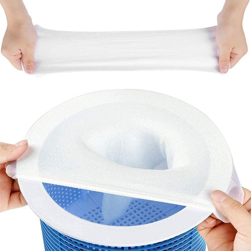 50 Packs of Pool Skimmer Socks Reusable Effective Pool Filter Basket Socks to Save Pumps, Filters, Baskets and Skimmers- The Ideal Sock/Net/Saver ...