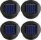 ZNYCYE 4 Pack Solar Light Replacement Top(Top Size 3.15 inch, Bottom Size 2.76 inch)LED Solar Panel Lantern Lid Lights, Outdoor Solar Replacement ...
