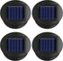 ZNYCYE 4 Pack Solar Light Replacement Top(Top Size 3.15 inch, Bottom Size 2.76 inch)LED Solar Panel Lantern Lid Lights, Outdoor Solar Replacement ...