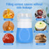 Squeeze Salad Dressing Bottles with Cleaning Brush | Portable Sauce Bottle Condiment Bottles | Dressing to Go for Lunch | 1.3 OZ, Set of 4 | Food-...